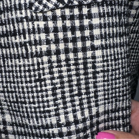 Veronica Beard Rhett Dickey Blazer In Black/Cream Plaid - Picture 9 of 15